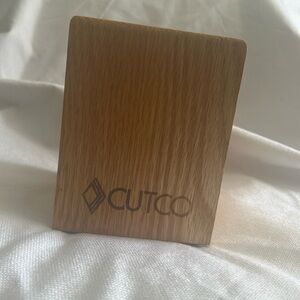 CUTCO Oak Wooden Utensils Kitchen Holder